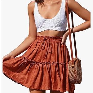 Arjungo orange/rust skirt